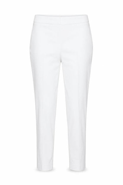 Savida Womens White Slim Fit Trousers Size 12 Cotton Blend