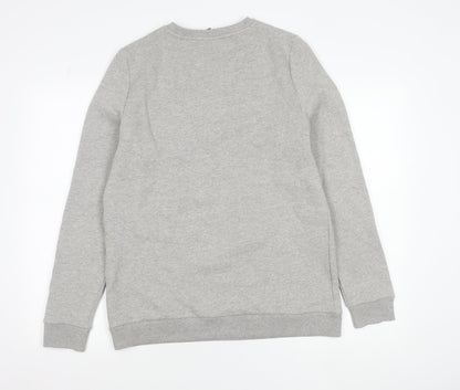 LFC Boys Grey Sweatshirt 16 Years Crew Neck Long Sleeve Logo Pullover