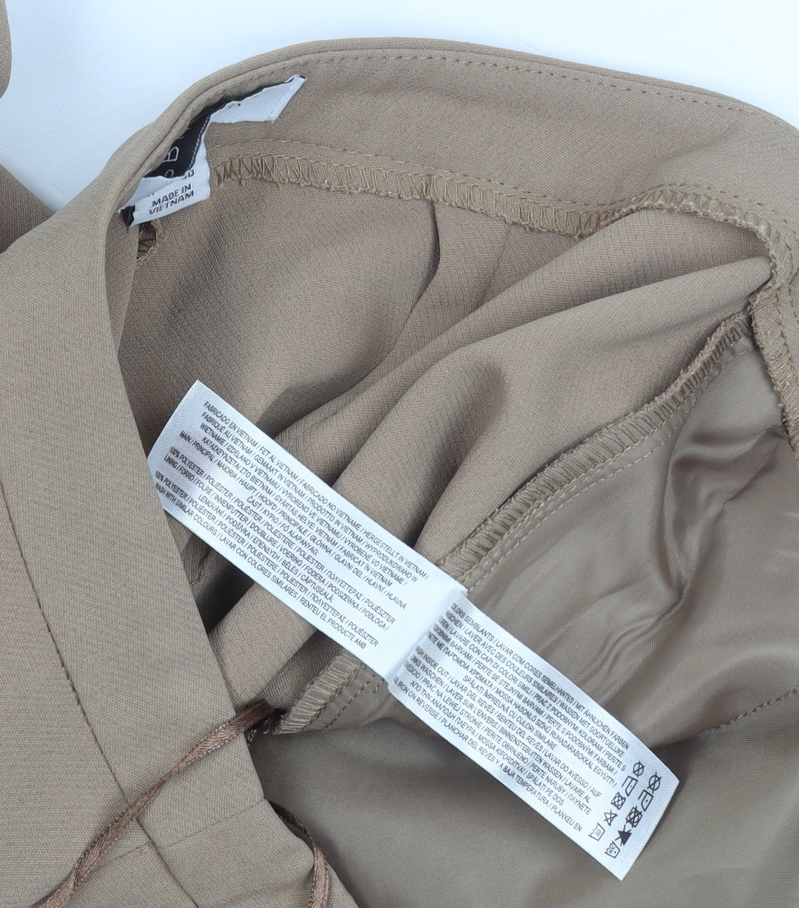 Primark Women’s Beige Size 8 Straight Leg Business Trousers