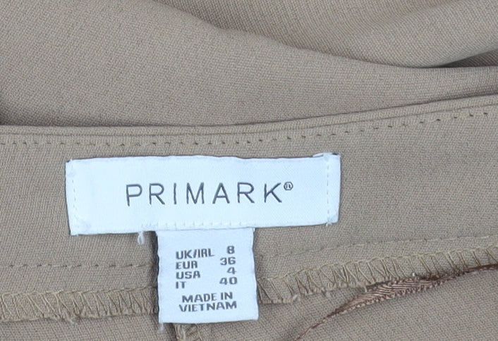 Primark Women’s Beige Size 8 Straight Leg Business Trousers