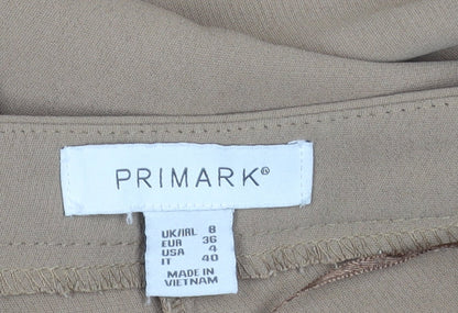 Primark Women’s Beige Size 8 Straight Leg Business Trousers