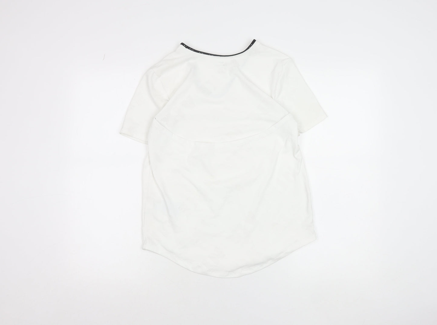 Nike Womens White Dri-FIT Air Athletic T-Shirt Size S