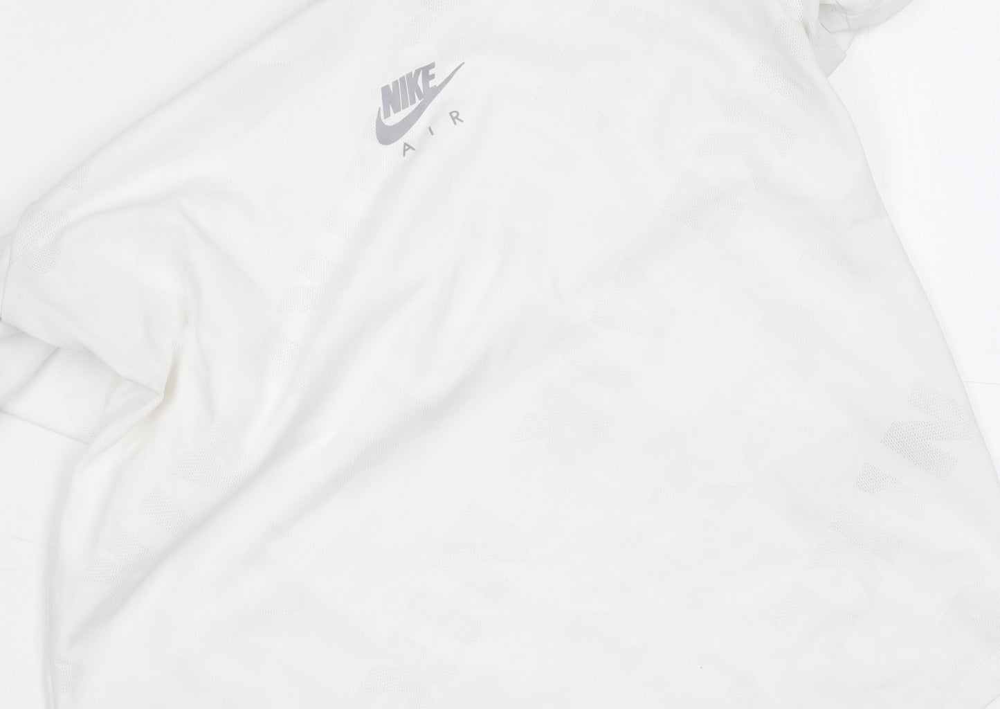 Nike Womens White Dri-FIT Air Athletic T-Shirt Size S