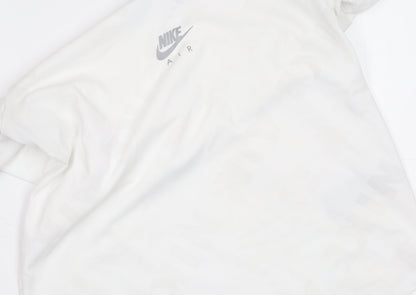 Nike Womens White Dri-FIT Air Athletic T-Shirt Size S