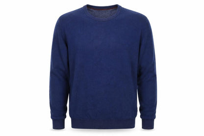 Tricot Denim Mens Blue Cotton Crew Neck Pullover Jumper Size M