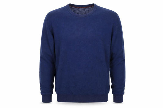 Tricot Denim Mens Blue Cotton Crew Neck Pullover Jumper Size M
