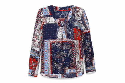 s.Oliver Womens Multicoloured Paisley Tunic Blouse Size 10