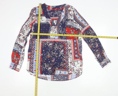 s.Oliver Womens Multicoloured Paisley Tunic Blouse Size 10