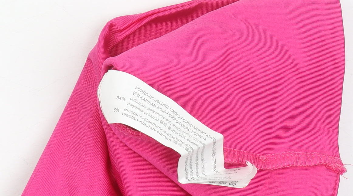 Stradivarius Women’s Pink One Shoulder Tank Top Size 6 Slim Fit