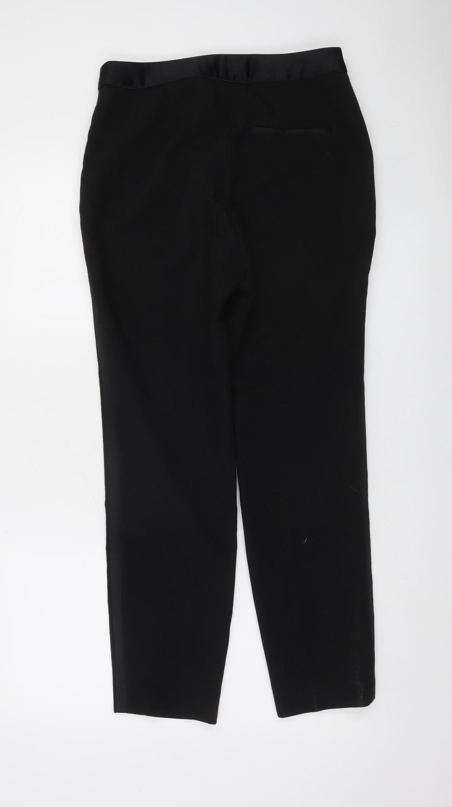 Zara Womens Black Slim Fit Tailored Trousers Size M