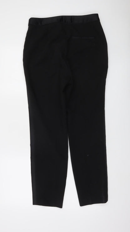 Zara Womens Black Slim Fit Tailored Trousers Size M