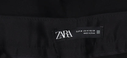 Zara Womens Black Slim Fit Tailored Trousers Size M