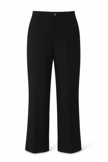Zara Womens Black Medium Straight Leg Trousers Smart Workwear