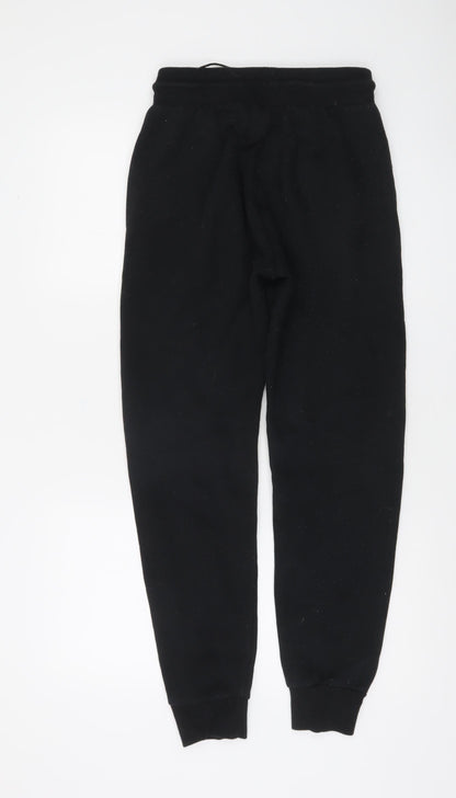 McKenzie Men's Black Joggers Medium Fleece Tapered Sweatpants