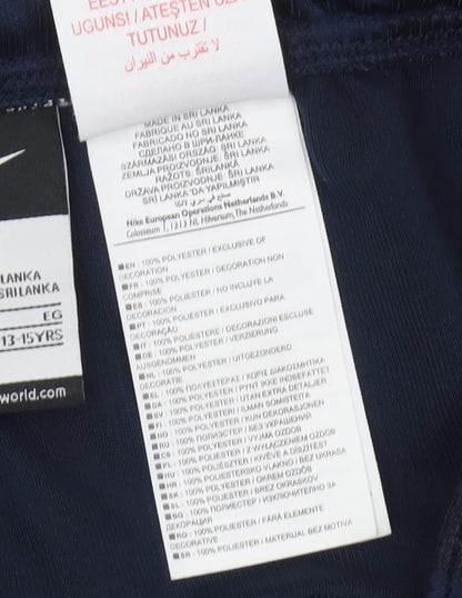 Nike Boys Blue XL Athletic Football Shorts Quick Dry 13-15 Years