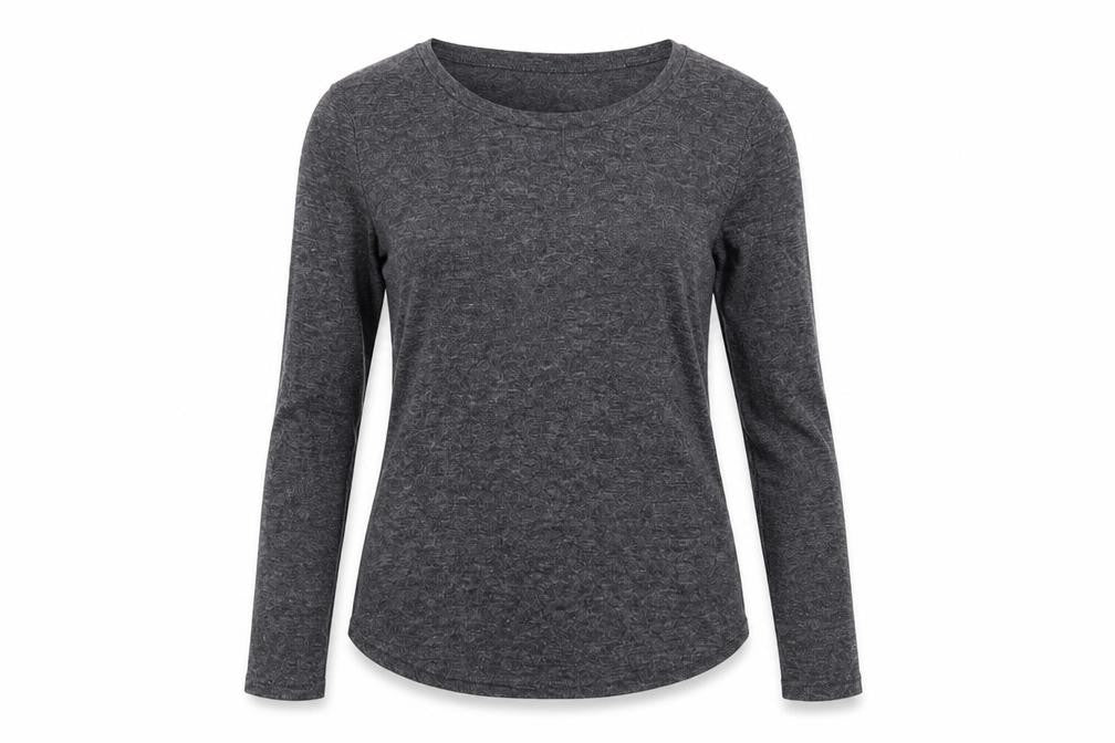 Front view of Dunnes Women's Grey Long Sleeve jumper, size 8