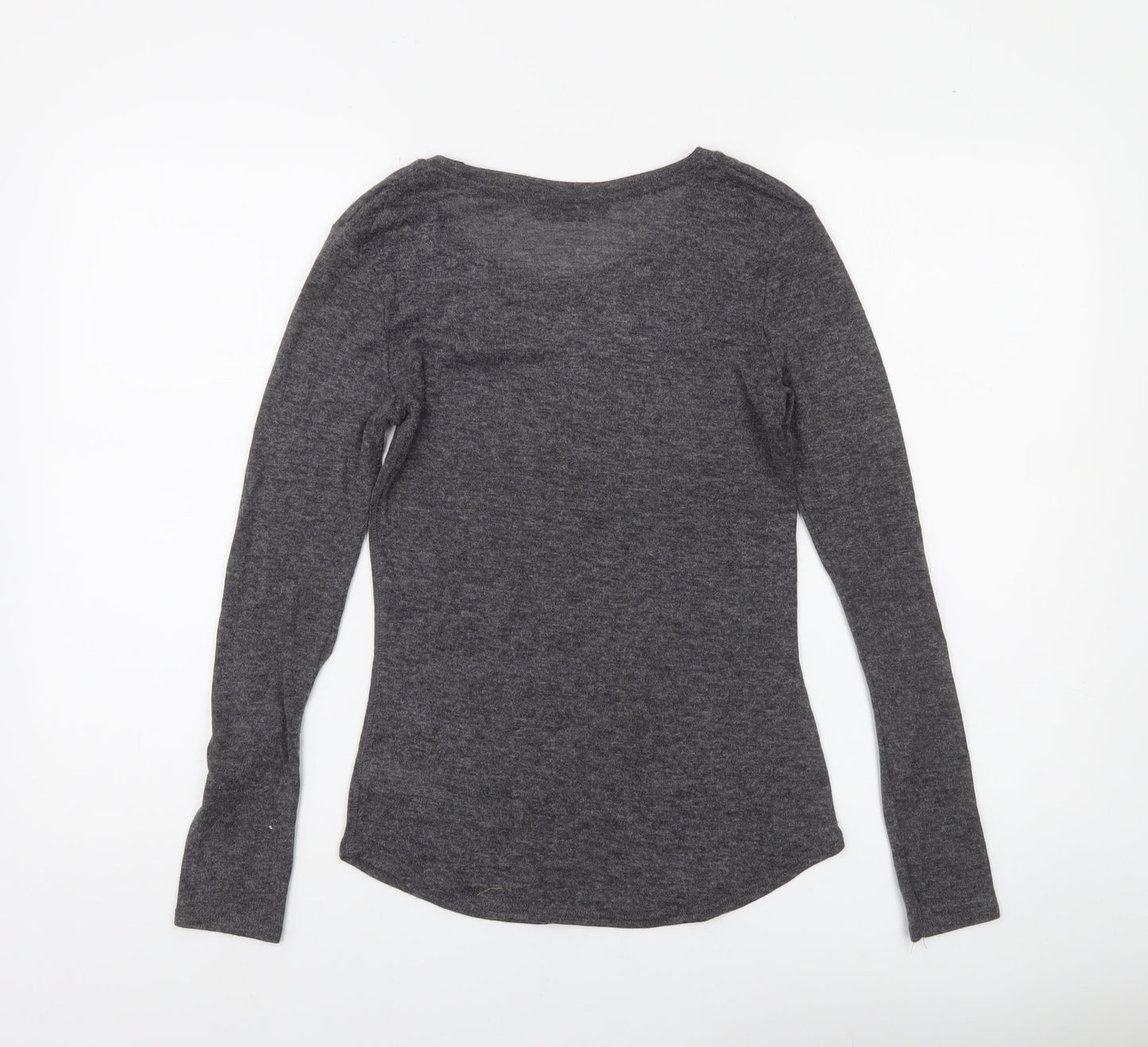 Dunnes Women's Grey Long Sleeve Pullover Jumper Size 8