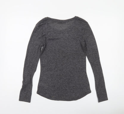 Dunnes Women's Grey Long Sleeve Pullover Jumper Size 8
