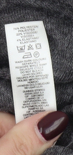 Dunnes Women's Grey Long Sleeve Pullover Jumper Size 8