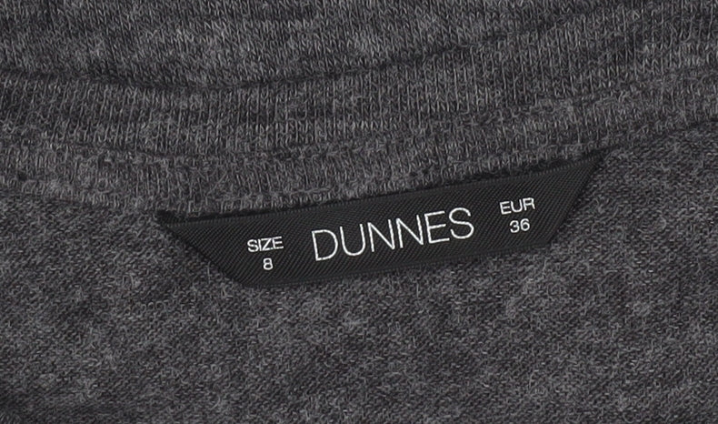 Dunnes Women's Grey Long Sleeve Pullover Jumper Size 8