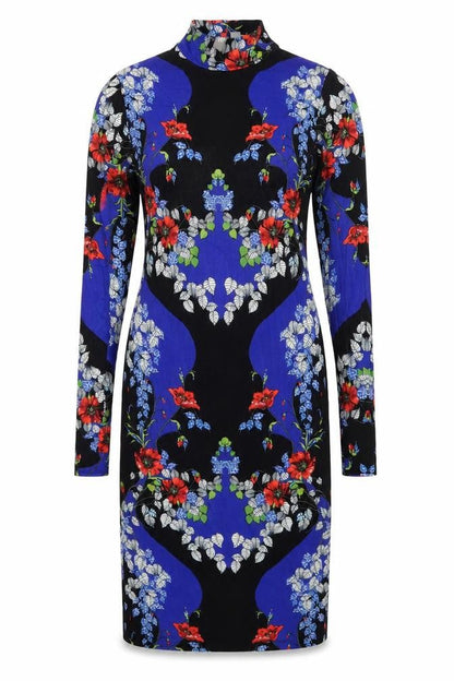 Front view of ASOS Women's Multicoloured Floral Bodycon Dress, size 8