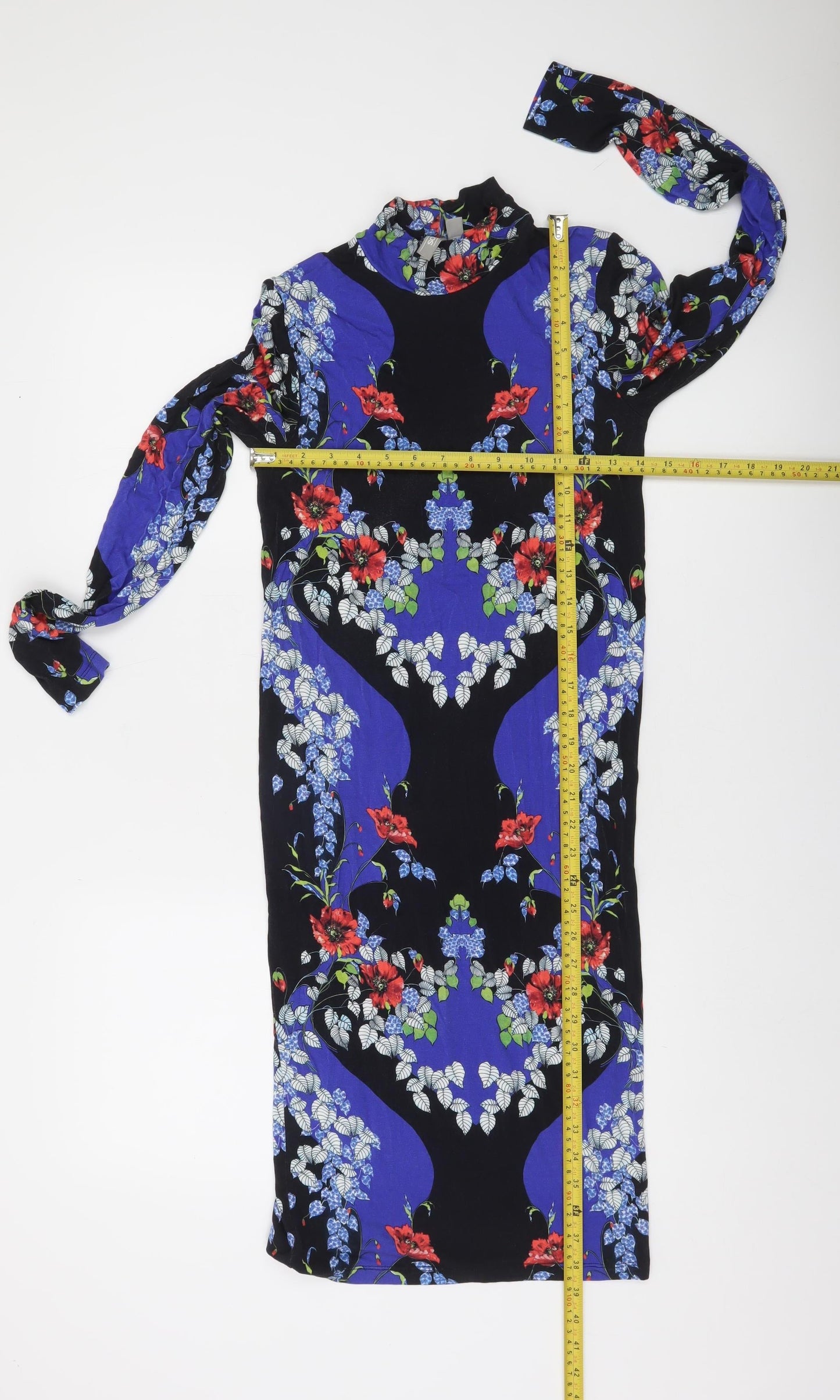 ASOS Women's Multicoloured Floral Bodycon Dress Size 8
