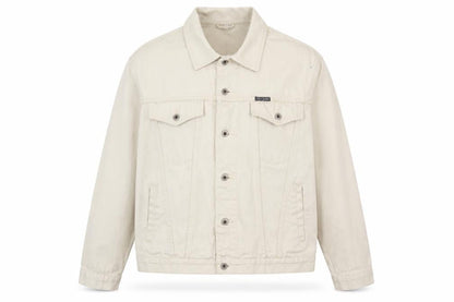 John Baner Men’s Beige Cotton Twill Basic Jacket Size 44 Regular