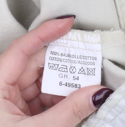 John Baner Men’s Beige Cotton Twill Basic Jacket Size 44 Regular