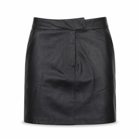 Dunnes Stores Women’s Black Faux Leather Pencil Skirt Size 8 Knee Length