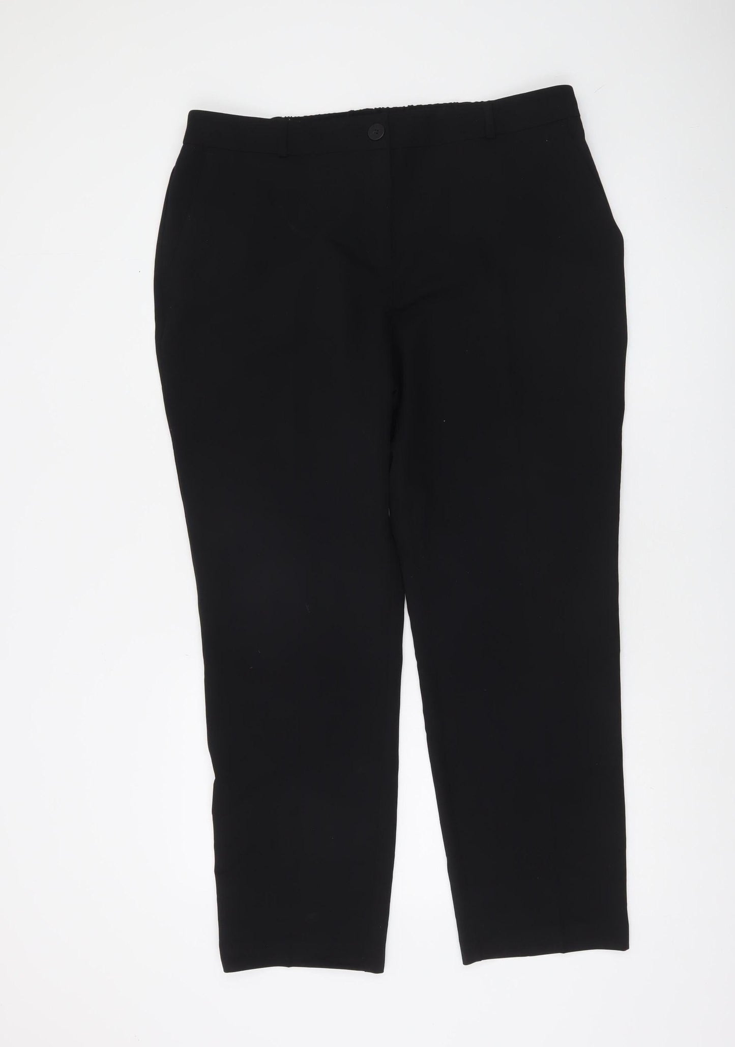 Dunnes Women Black Size 16 Straight Leg Trousers