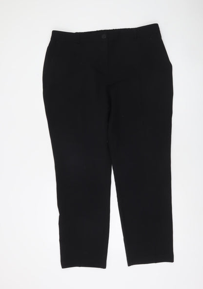 Dunnes Women Black Size 16 Straight Leg Trousers