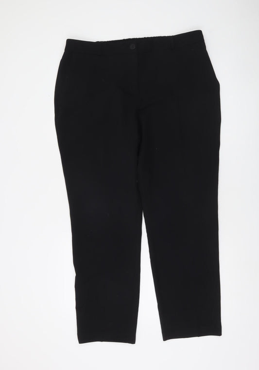 Dunnes Women Black Size 16 Straight Leg Trousers