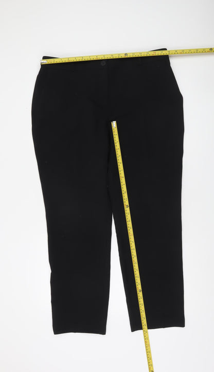 Dunnes Women Black Size 16 Straight Leg Trousers