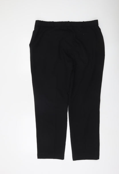 Dunnes Women Black Size 16 Straight Leg Trousers