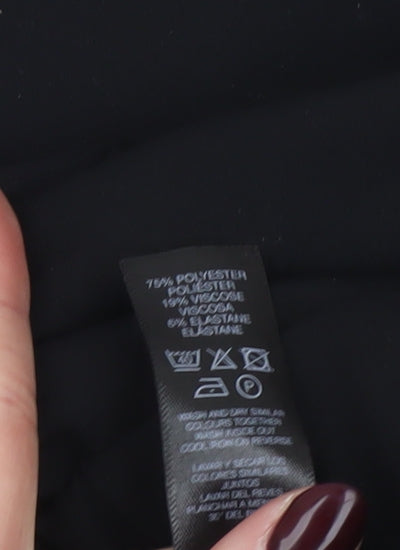 Dunnes Women Black Size 16 Straight Leg Trousers