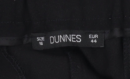 Dunnes Women Black Size 16 Straight Leg Trousers