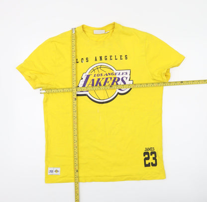 NBA Los Angeles Lakers Yellow Men's M Cotton Graphic T-Shirt