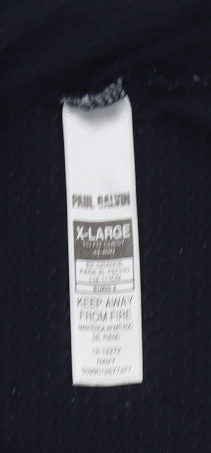 Paul Smith Men’s Blue XL Polo Shirt Short Sleeve Collared Classic Fit