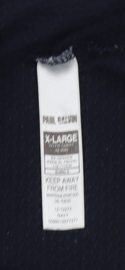 Paul Smith Men’s Blue XL Polo Shirt Short Sleeve Collared Classic Fit