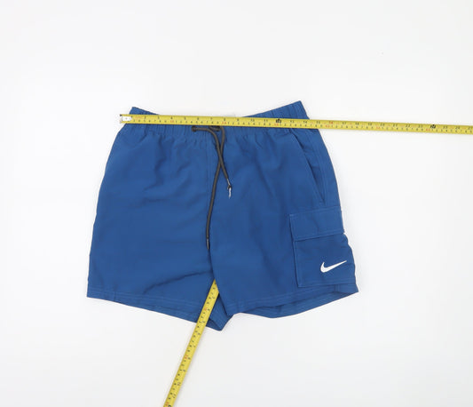 Nike Men's Blue Small Athletic Shorts 100% Recycled Polyester