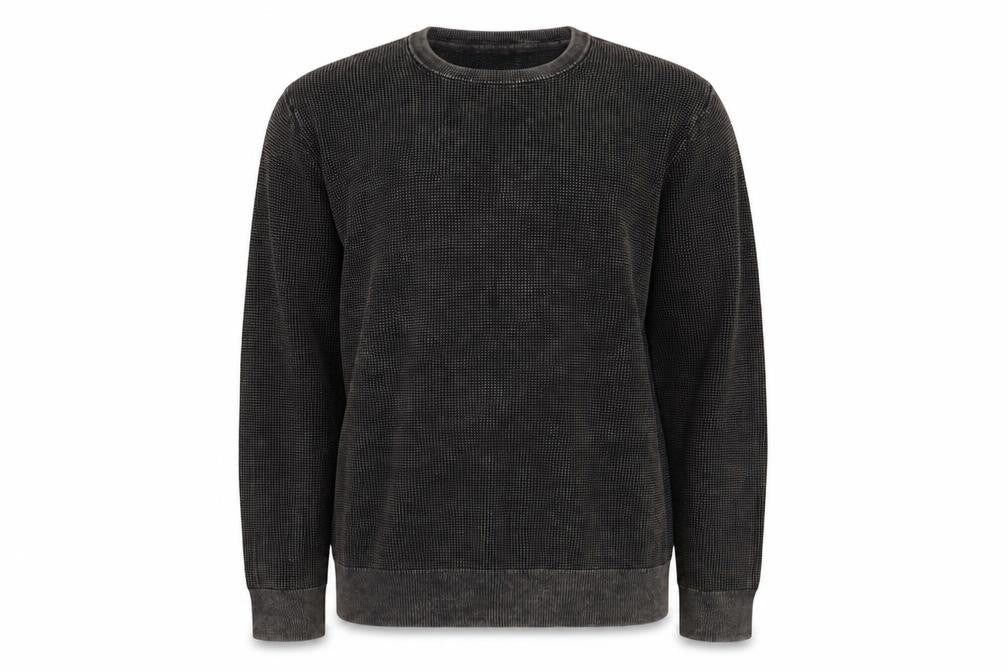 Goodthreads Men's Black Cotton Knit Crew Neck Pullover Sweatshirt M