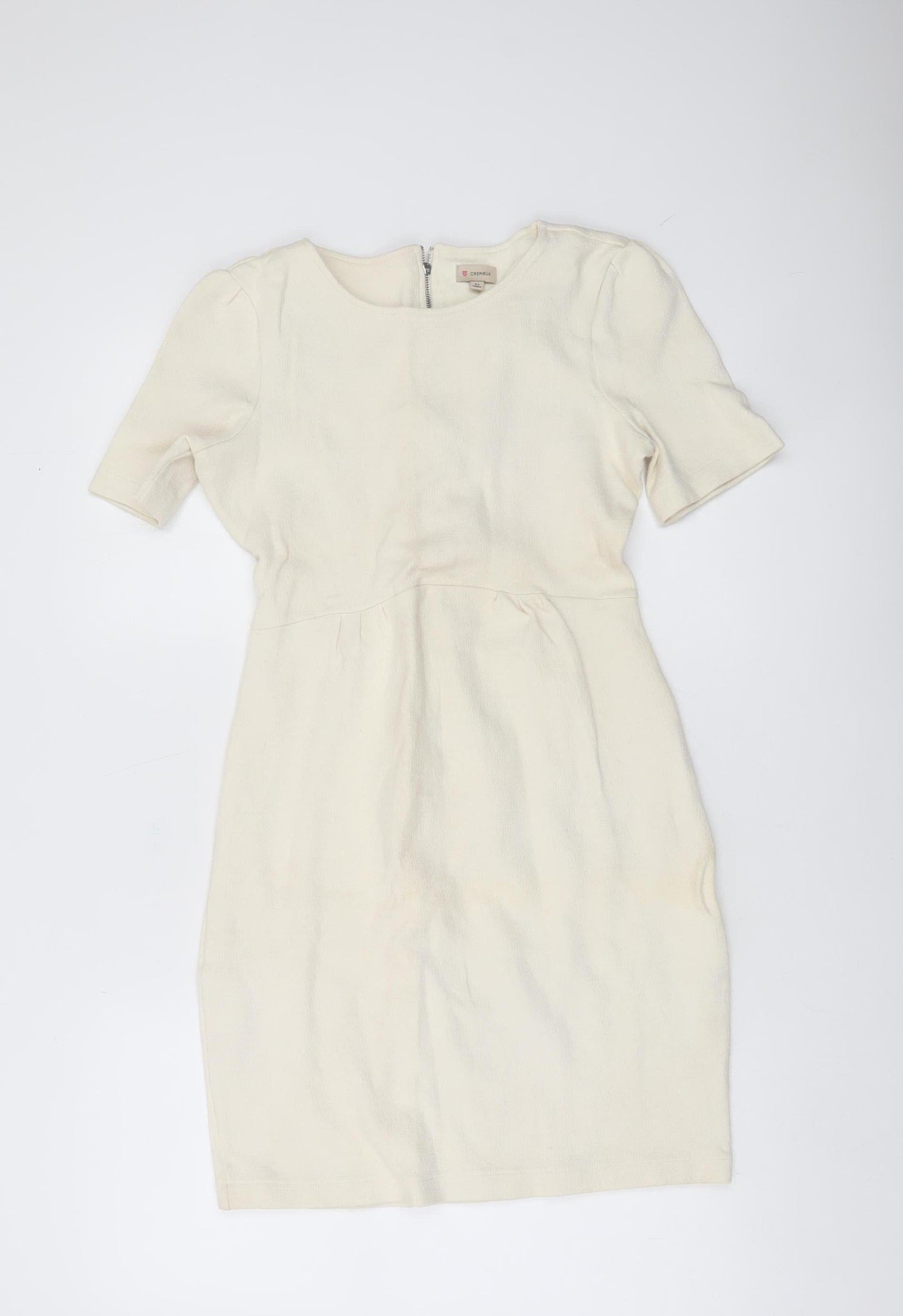 Cremieux Women’s Ivory Sheath Knee Length Dress XS