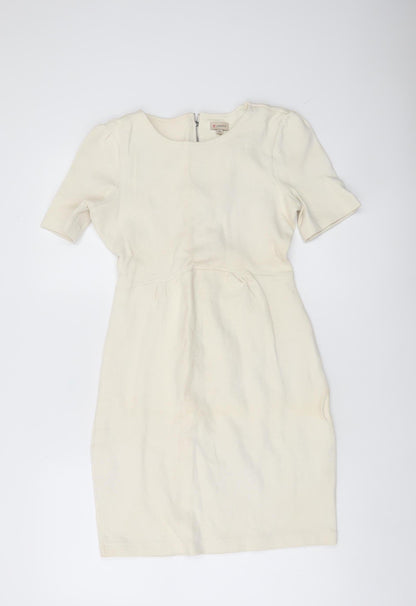 Cremieux Women’s Ivory Sheath Knee Length Dress XS