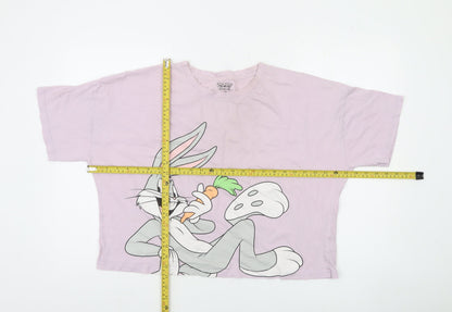 Looney Tunes Women’s Pink Bugs Bunny T-Shirt Nightshirt M 12-14