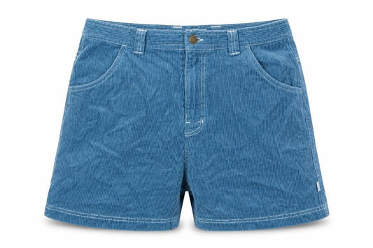 Ghanda Women Blue Size 10 Corduroy Chino Shorts