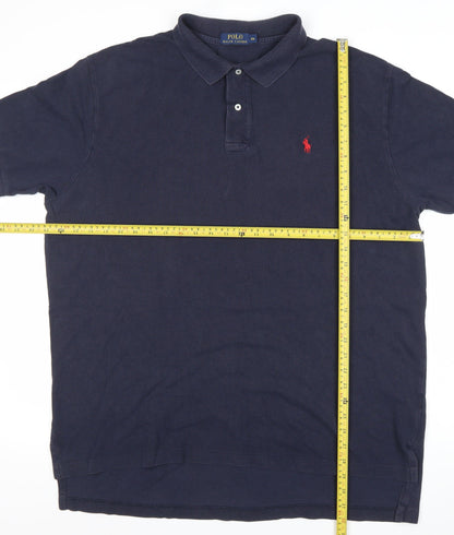 Ralph Lauren Men’s Blue 2XL Polo Shirt Classic Fit Cotton Short Sleeve