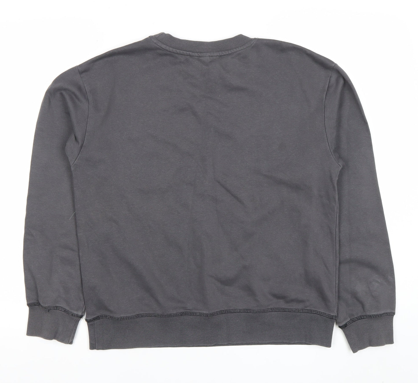 H&M Womens Grey New York Pullover Sweatshirt XS Cotton Blend
