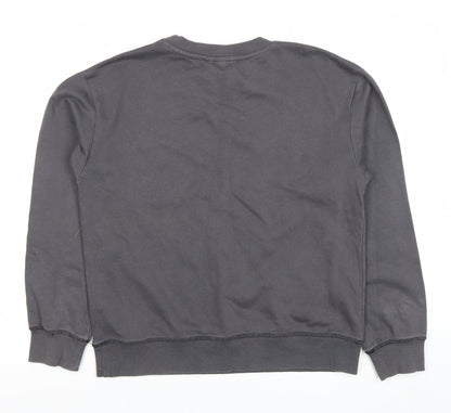 H&M Womens Grey New York Pullover Sweatshirt XS Cotton Blend