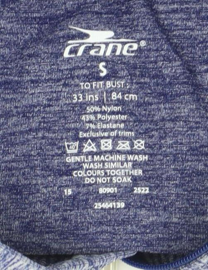 Crane Women's Blue Short Sleeve 1/4 Zip Athletic T-Shirt S