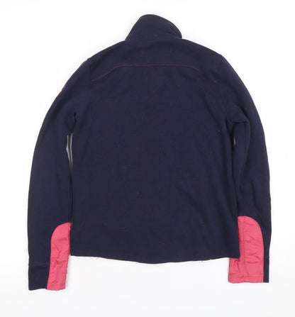 Decathlon Girls Blue Quilted Full Zip Fleece Jacket 12 Years